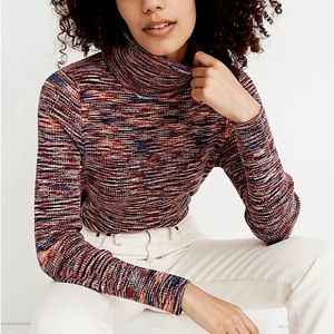 Madewell Space-Dye Robeson Turtleneck Sweater Small